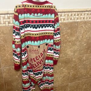 Lazy One Red and Green Kids Pajama Set